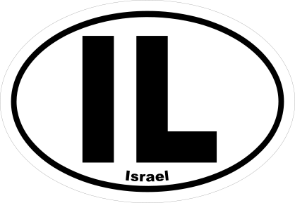 Israel Il Oval Sticker