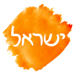 Israel Orange Watercolor Sticker