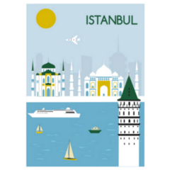 Istanbul City In Turkey Travel Sticker