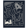 Istanbul Turkey Black Typographic Sticker