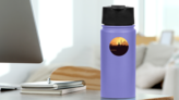 Istanbul Turkey Mosque In The Sunset Sticker on a Water Bottle (New) example
