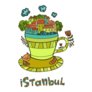 Istanbul Turkish Coffee Illustration Sticker