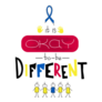 It Is Okay To Be Different Autism Ribbon Sticker