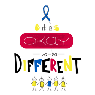 It Is Okay To Be Different Autism Ribbon Sticker