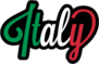 Italian Flag Lettering Sticker