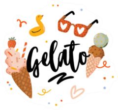 Italian Gelato Sticker