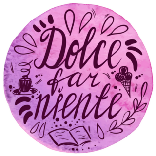 Italian Phrase dolce Far Niente Sweet Doing Nothing Sticker