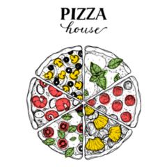 Italian Pizza Pizza House Sticker