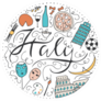 Italy Doodles Sticker