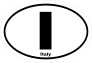 Italy I Oval Sticker