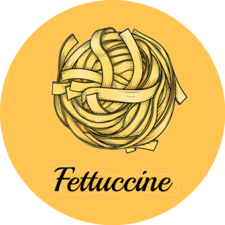 Italy Pasta Fettuccine Illustration Sticker