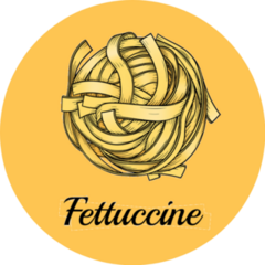 Italy Pasta Fettuccine Illustration Sticker
