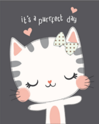 Its A Purrfect Day Cat Sticker