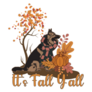 Its Fall Yall Shepherd Sticker