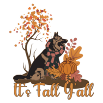 Its Fall Yall Shepherd Sticker