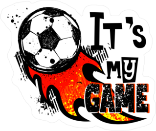Its My Game Soccer Sticker