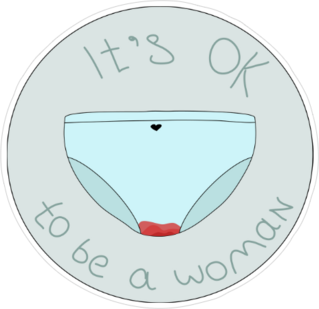 Its Ok To Be A Woman Sticker