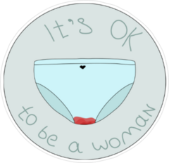 Its Ok To Be A Woman Sticker