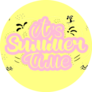 Its Summer Time Pink & Yellow Lettering Sticker
