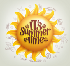 Its Summer Time Sun Sticker