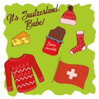 Its Switzerland Babe! Sticker