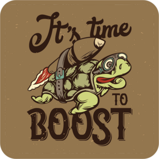 Its Time To Boost Turtle Sticker