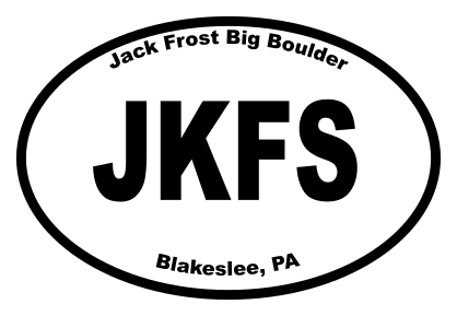 Jack Frost Big Boulder Oval Sticker