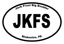 Jack Frost Big Boulder Oval Sticker
