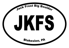 Jack Frost Big Boulder Oval Sticker