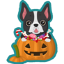 Jack-O-Lantern French Bulldog Sticker
