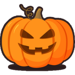 Jack O Lantern Illustration Sticker