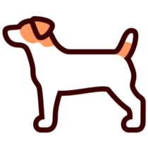 Jack Russel Icon Sticker