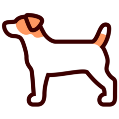 Jack Russel Icon Sticker