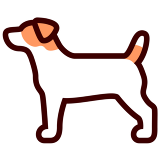 Jack Russel Icon Sticker