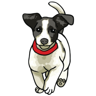 Jack Russel Run Sticker