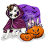 Jack Russel Spooky Sticker