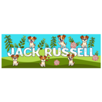 Jack Russell Banner Sticker