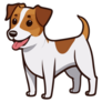 Jack Russell Cheerful Sticker