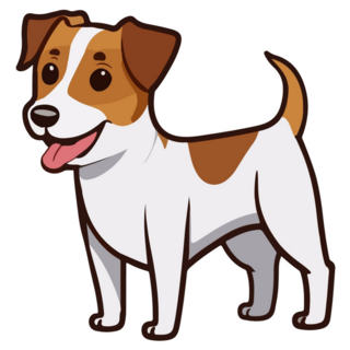 Jack Russell Cheerful Sticker