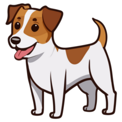 Jack Russell Cheerful Sticker