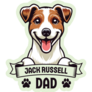 Jack Russell Dad Sticker
