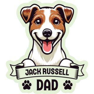 Jack Russell Dad Sticker
