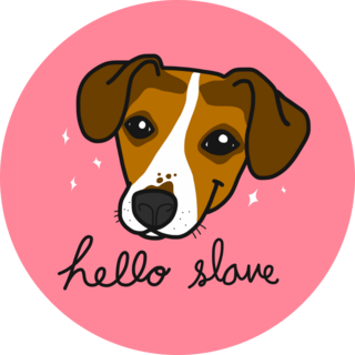 Jack Russell Hello Sticker