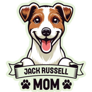 Jack Russell Mom Sticker