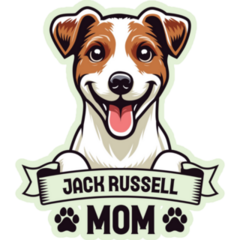 Jack Russell Mom Sticker