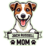 Jack Russell Mom Sticker