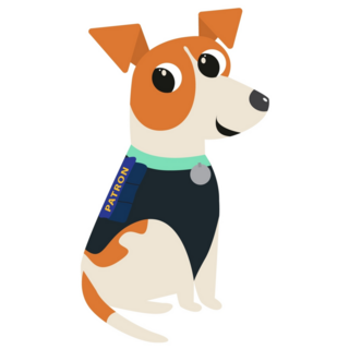 Jack Russell Patron Sticker