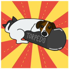 Jack Russell Torpedo Sticker