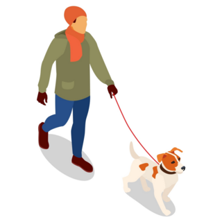Jack Russell Walk Sticker