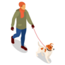 Jack Russell Walk Sticker
